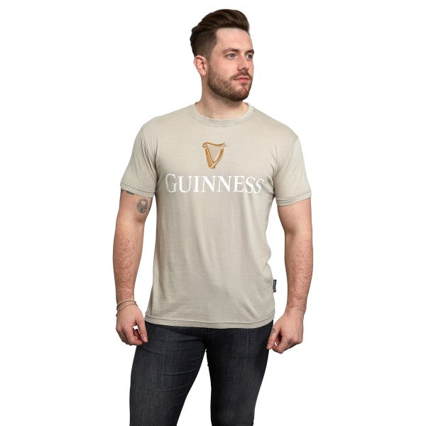 Guinness Trademark Label T-Shirt Beige