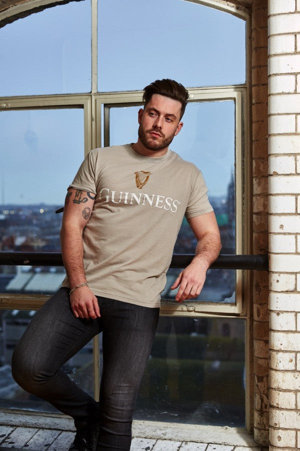 Guinness Trademark Label T-Shirt Beige