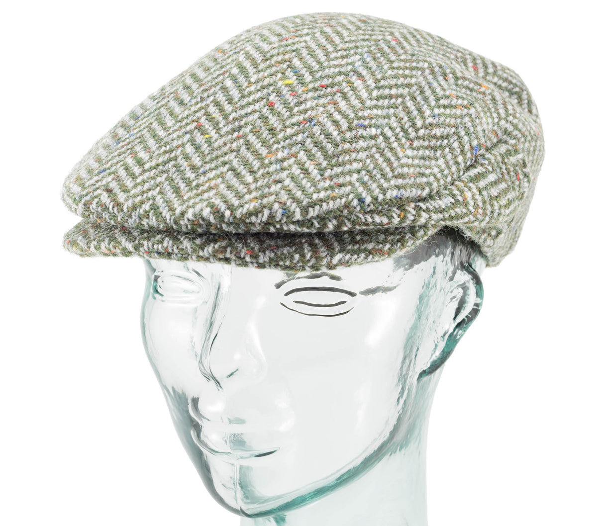 Wide Herringbone Tweed - Vintage Style Cap
