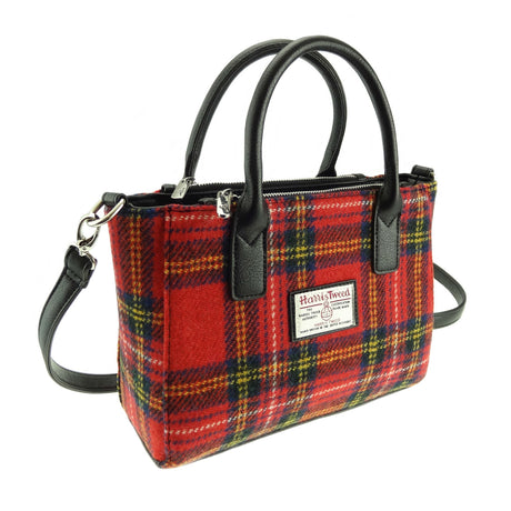 Harris Tweed Small Tote Bag with Shoulder Strap by Glen Appin - Brora LB1228
