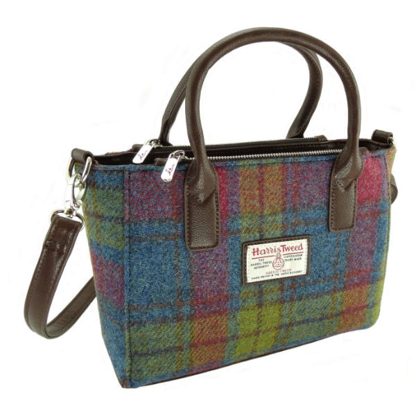Harris Tweed Small Tote Bag with Shoulder Strap by Glen Appin - Brora LB1228