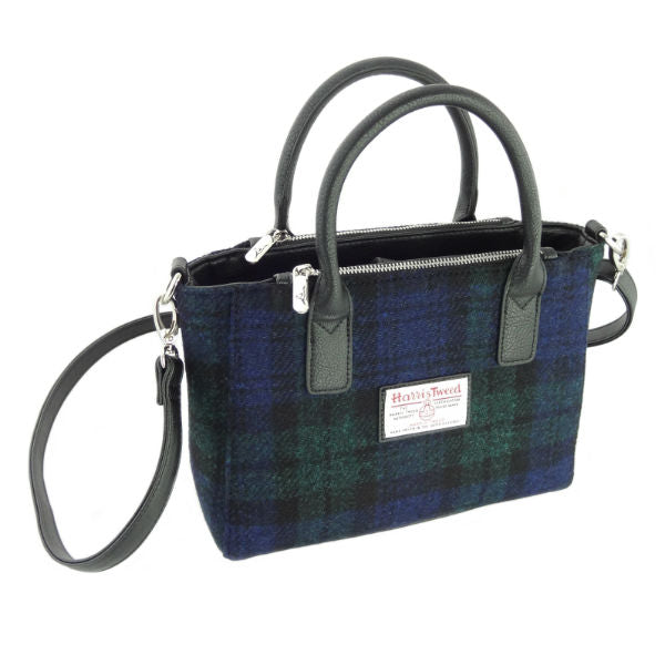 Harris Tweed Small Tote Bag with Shoulder Strap by Glen Appin - Brora LB1228