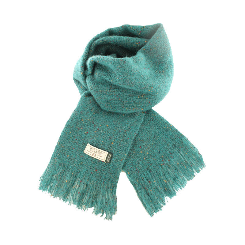 turquoise fleck mucros weavers islander scarf
