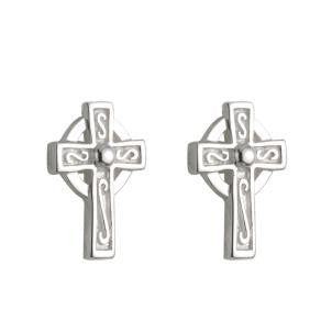 Child's Celtic Cross Stud Earrings