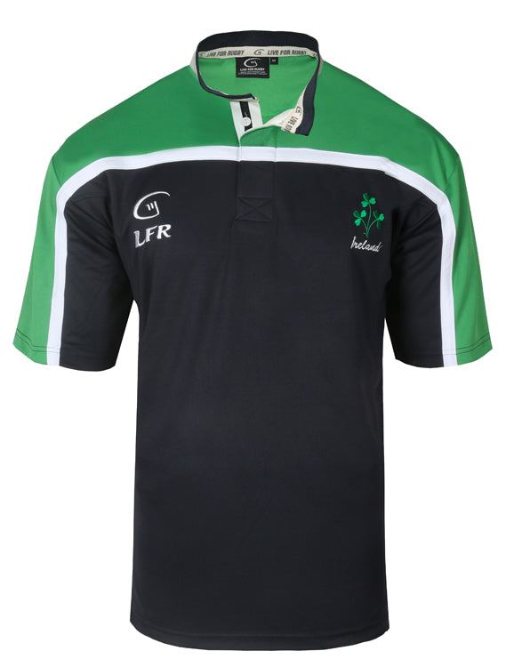 Ireland Navy and Green Breathable Rugby Jersey