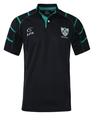 Black Ireland Breathable Rugby Jersey