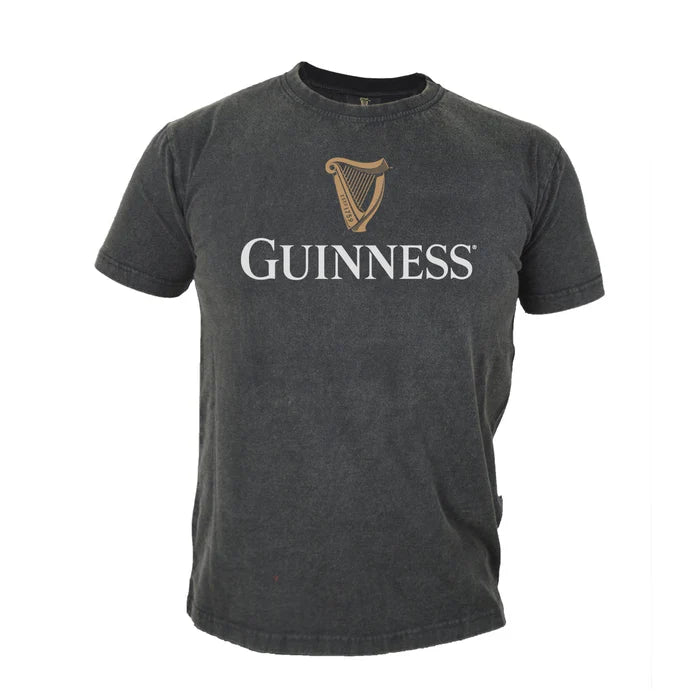 Black Guinness and Harp Distressed Tee