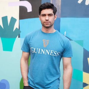 Guinness Premium Trademark Label Blue T-Shirt