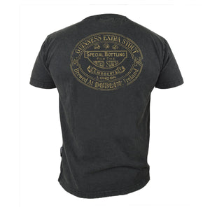 Black Guinness and Harp Distressed Tee