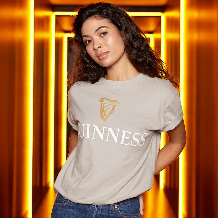 Guinness Trademark Label T-Shirt Beige