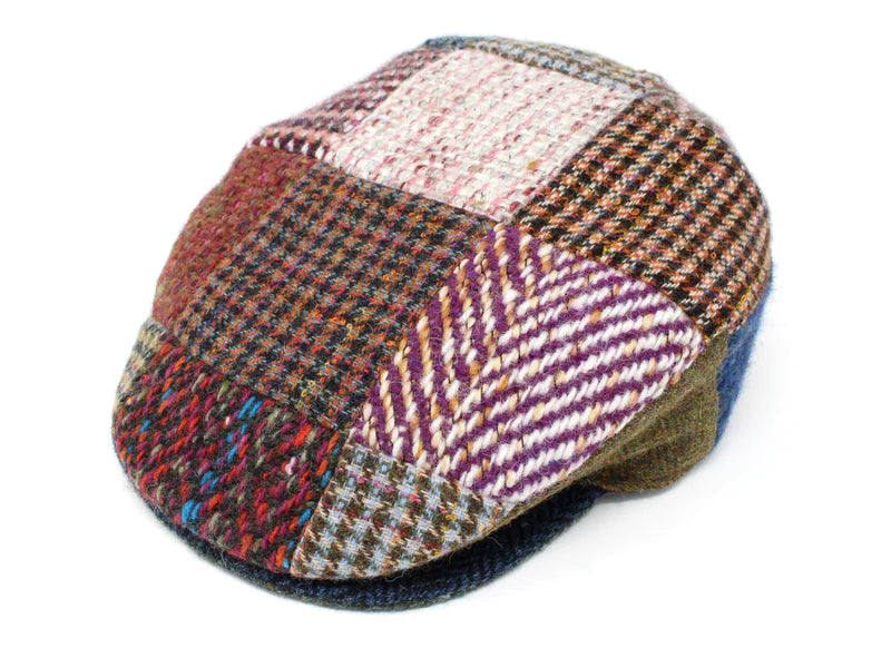 Chunky Wool Heavy Patchwork - Vintage Style Cap - Real Irish