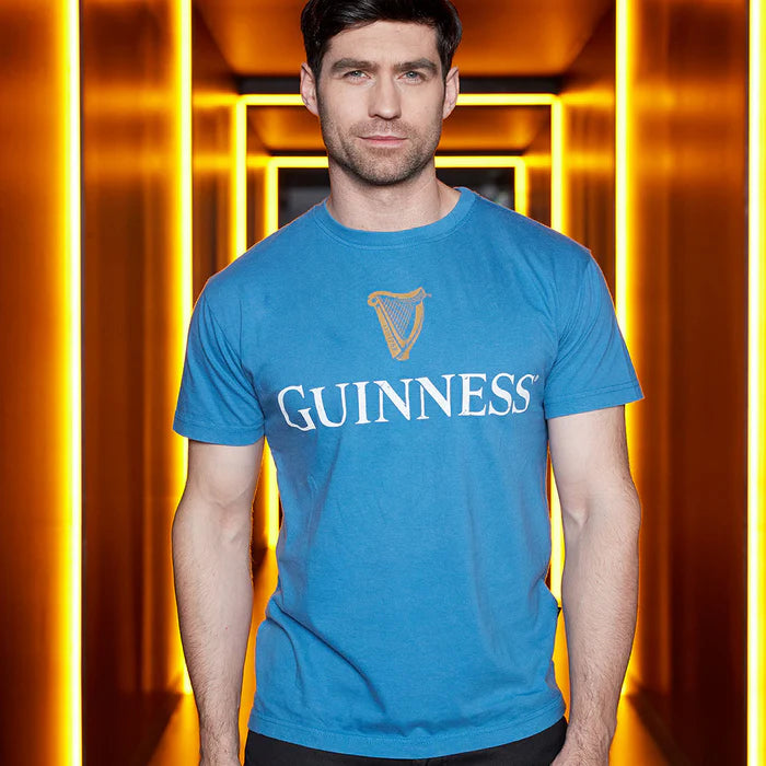 Guinness Premium Trademark Label Blue T-Shirt