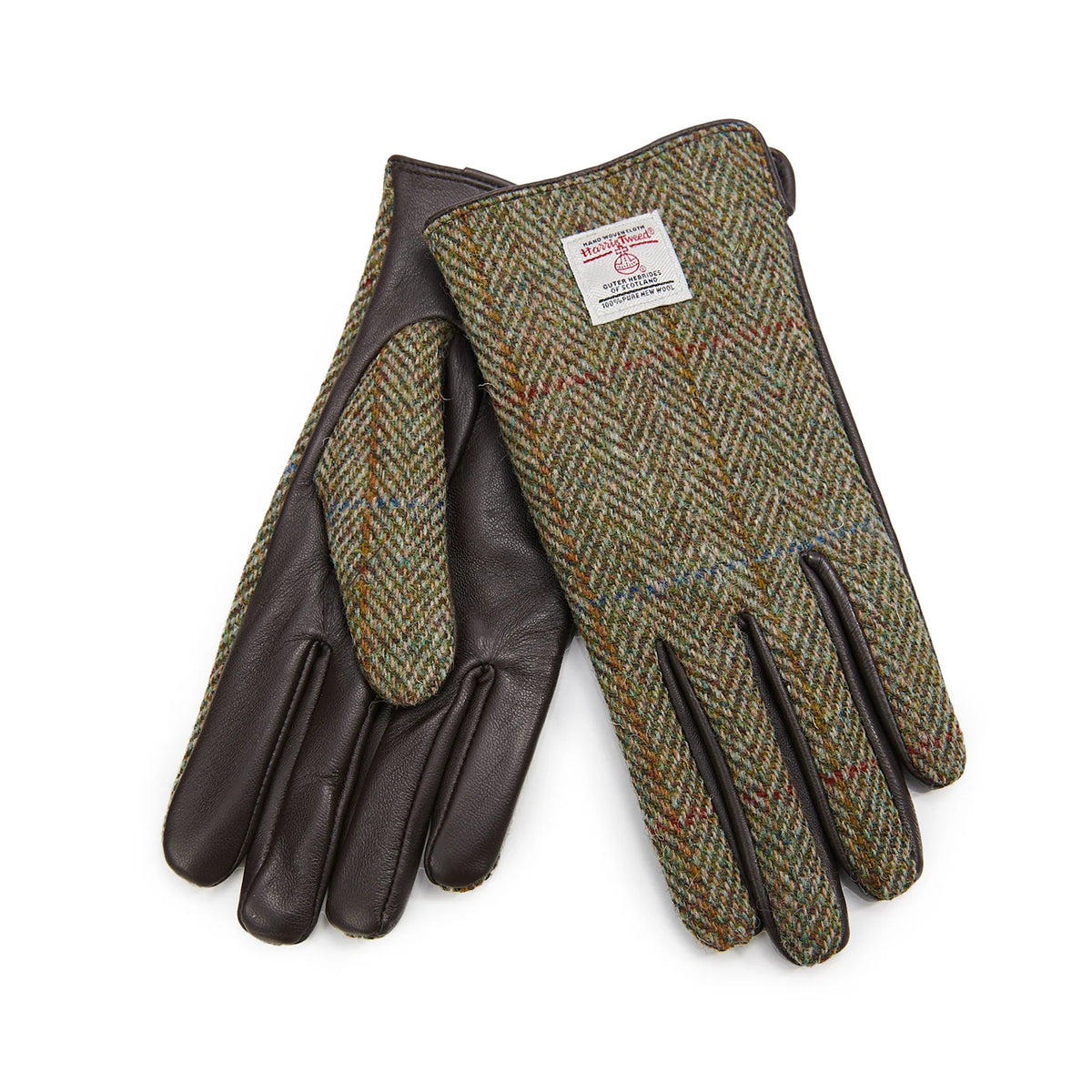 Women's Islander Harris Tweed and Genuine Leather Gloves