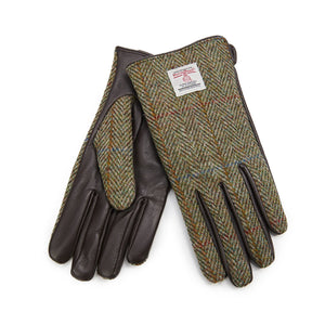 Women's Islander Harris Tweed and Genuine Leather Gloves