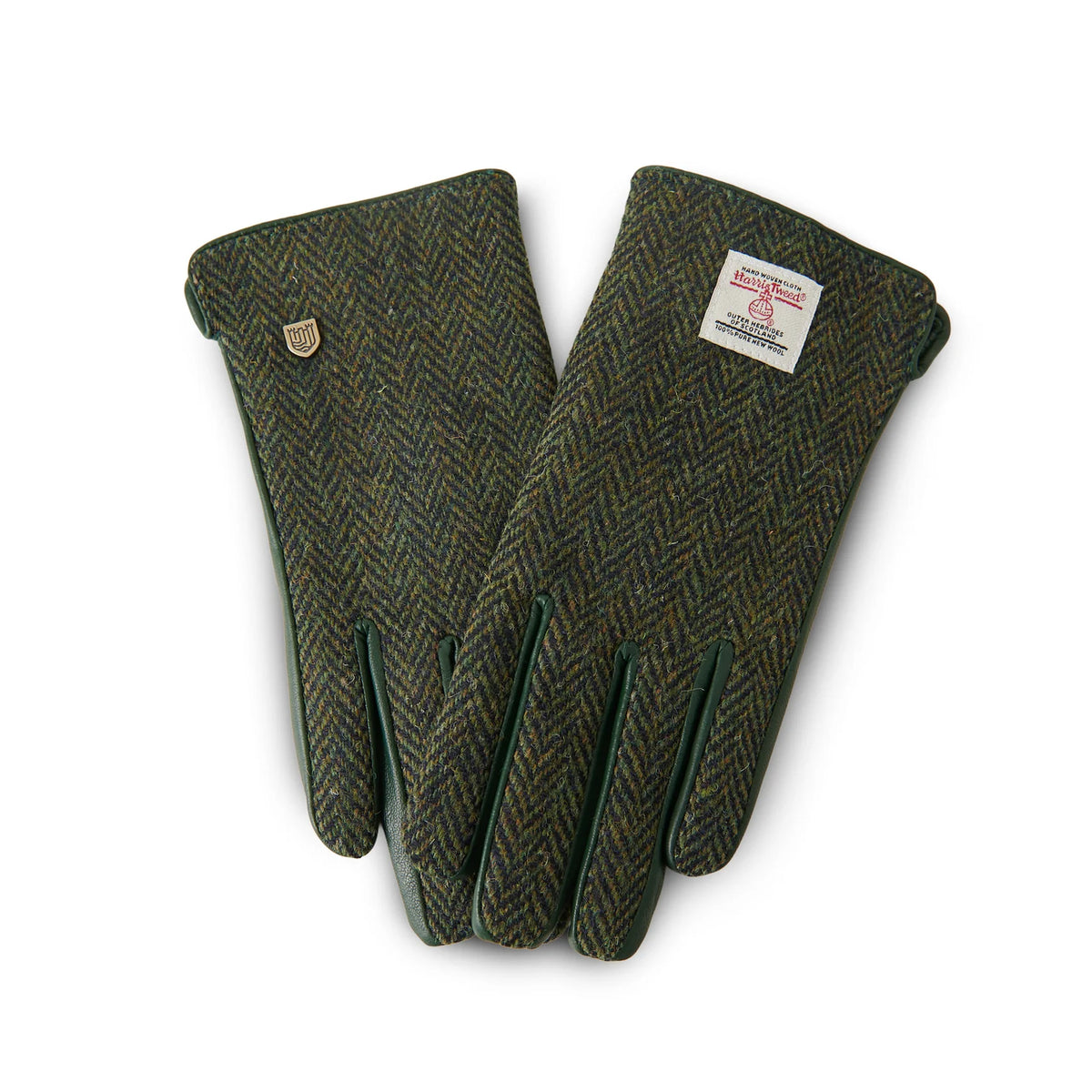 Women's Islander Harris Tweed and Genuine Leather Gloves