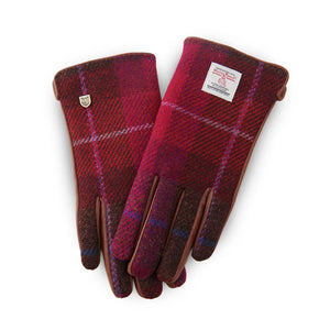 Women's Islander Harris Tweed and Genuine Leather Gloves