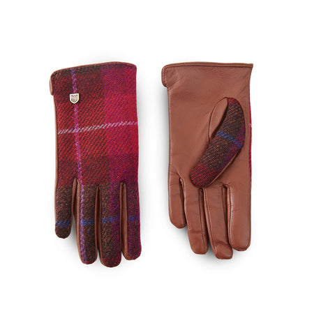 Women's Islander Harris Tweed and Genuine Leather Gloves