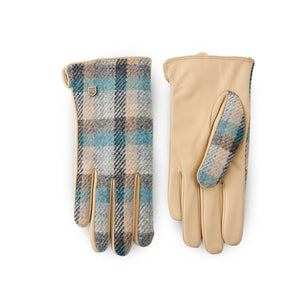 Women's Islander Harris Tweed and Genuine Leather Gloves