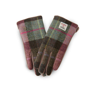 Women's Islander Harris Tweed and Genuine Leather Gloves