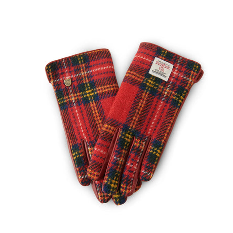 Women's Islander Harris Tweed and Genuine Leather Gloves