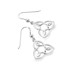 Triquetra Knot Sterling Silver Earrings
