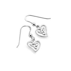 Trinity Knot Sterling Silver Love Earrings