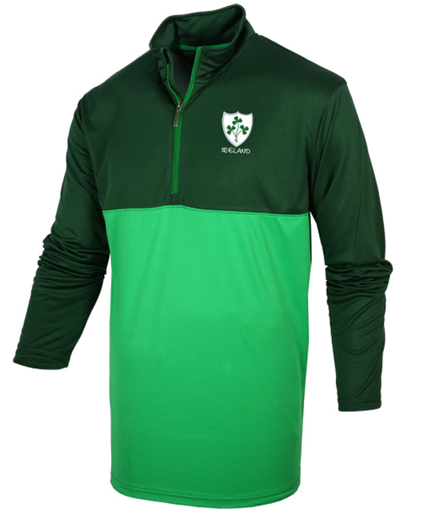 Men's Ireland Rugby Shamrock 1/4 Zip Top