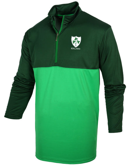 Men's Ireland Rugby Shamrock 1/4 Zip Top