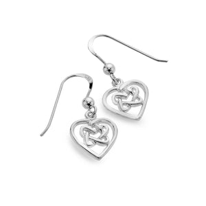 Celtic Love Knot Sterling Silver Earrings