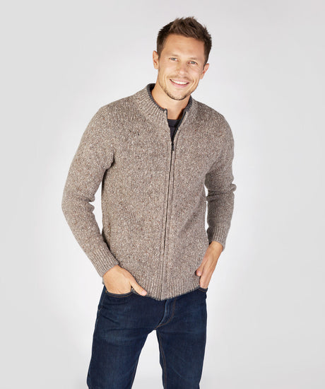 Men's Crewneck Full Zip Cardigan
