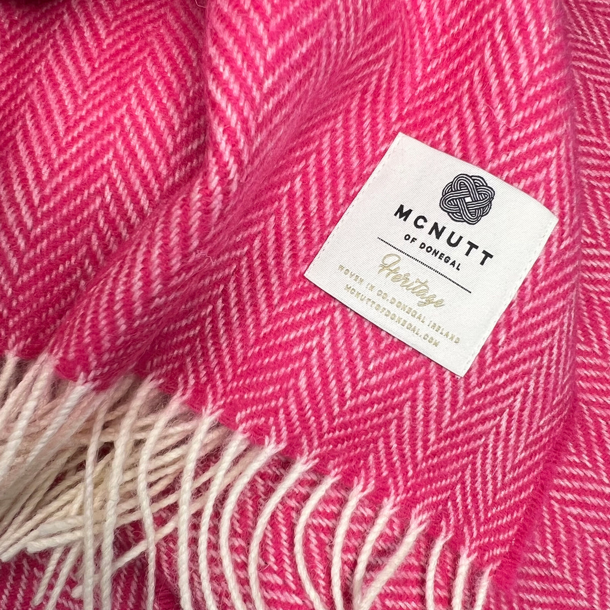 100% Pure New Wool Irish Herringbone Throws