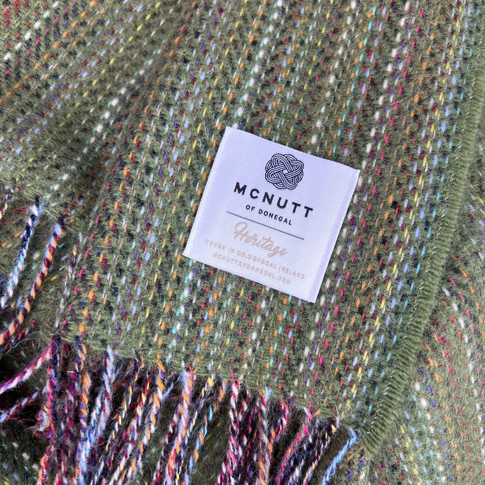 Rainbow Tweed Pure New Wool Irish Throws