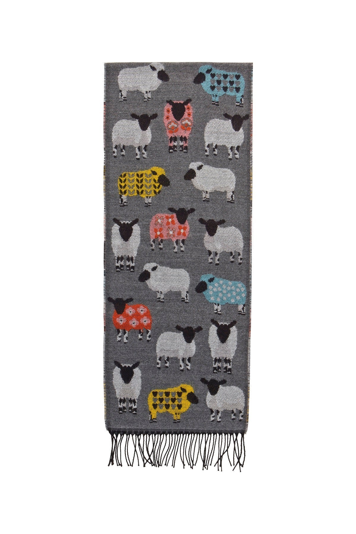 Scarf with Sheep Motif