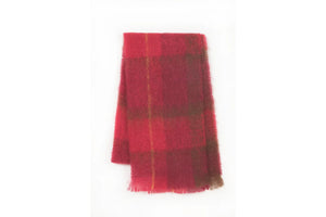 Cushendale 'Drumin' Check Mohair Scarf