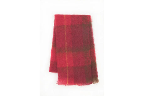 Cushendale 'Drumin' Check Mohair Scarf