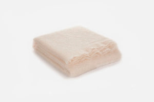 Solid Color Brushed Mohair Irish Throw Blanket