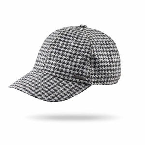 Tweed Baseball Style Cap with Earflaps