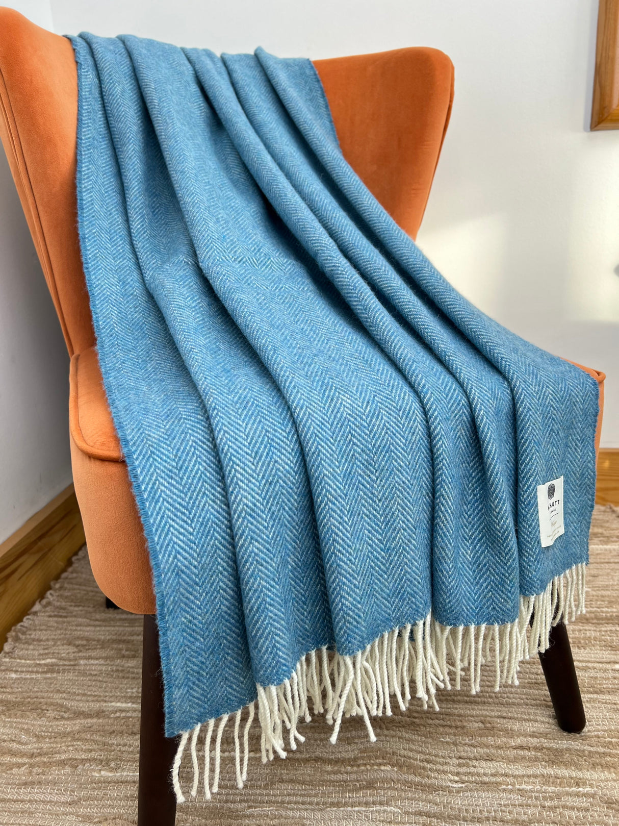 100% Pure New Wool Irish Herringbone Throws