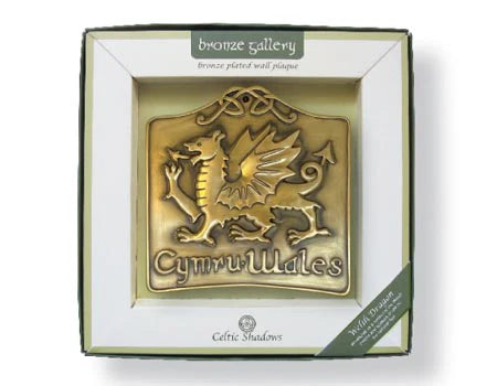 Welsh Dragon Bronze Wall Plaque