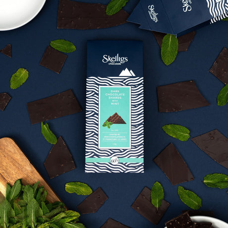 Dark Chocolate Shards and Mint