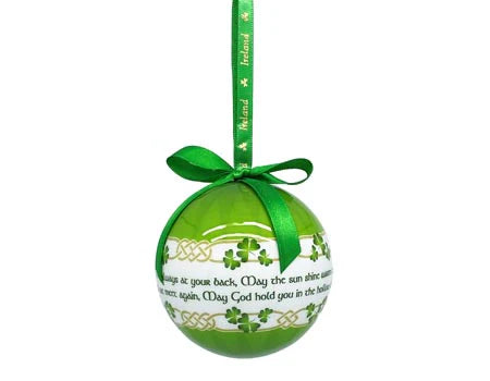 Irish Blessing Bauble Christmas Tree decoration