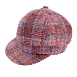 Women's Scottish Harris Tweed Newsboy Hat