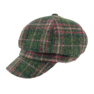 Women's Scottish Harris Tweed Newsboy Hat