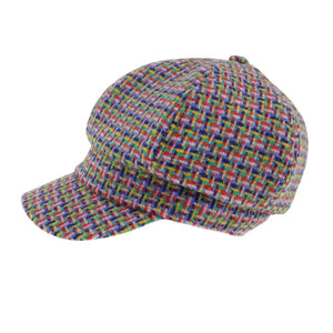 Women's Scottish Harris Tweed Newsboy Hat