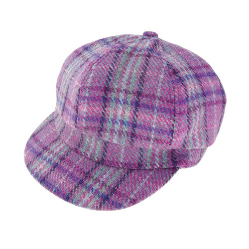 Women's Scottish Harris Tweed Newsboy Hat