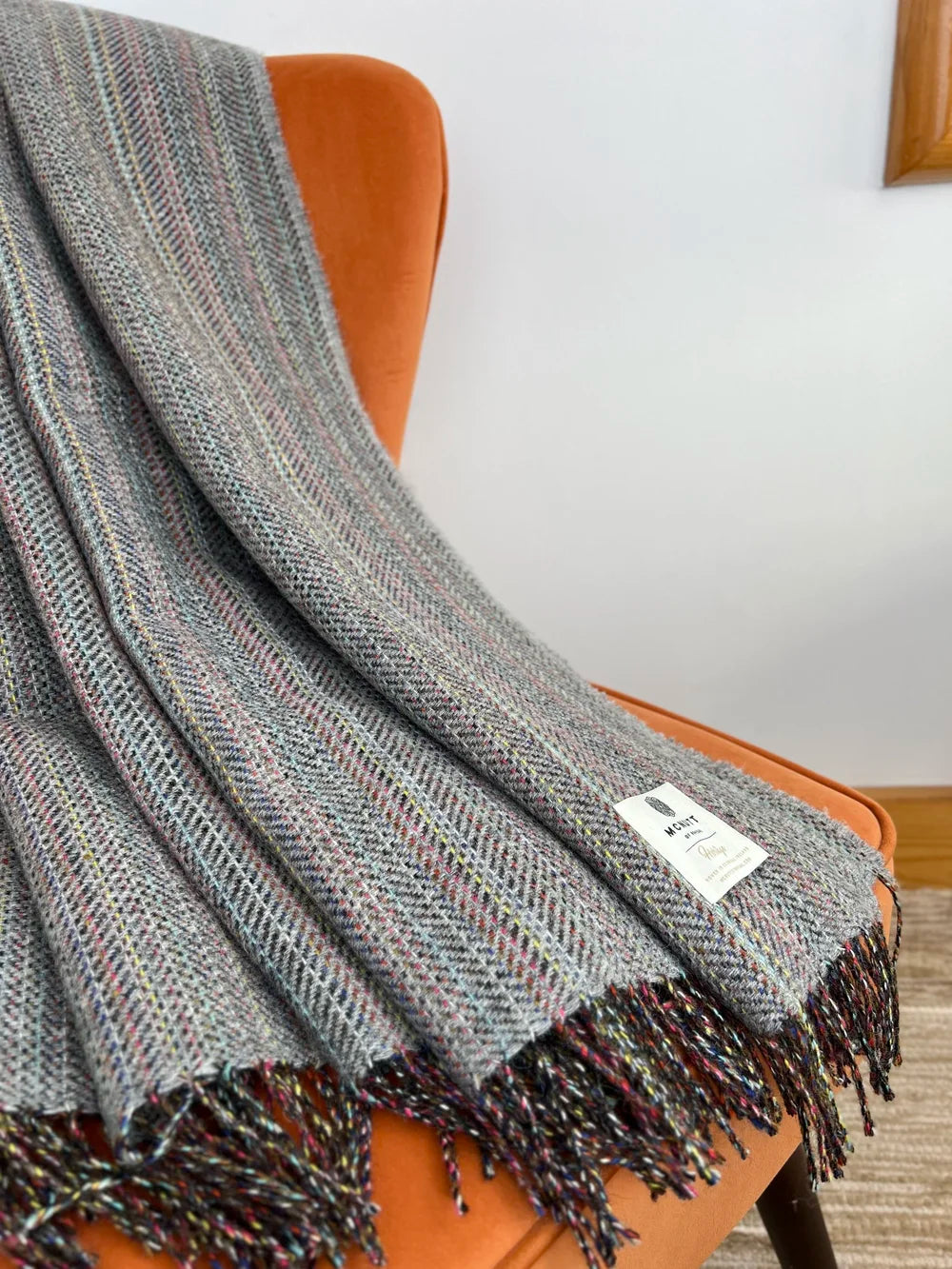 Rainbow Tweed Irish Merino Wool Irish Throws