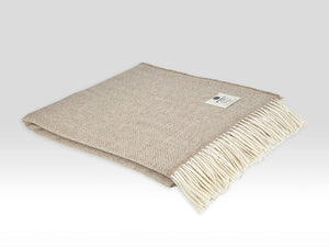 Irish Merino Wool Herringbone Throws