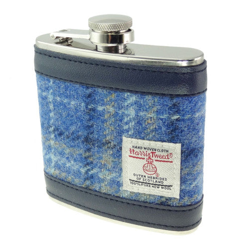 Glen Appin 6oz Harris Tweed Tartan Hip Flask