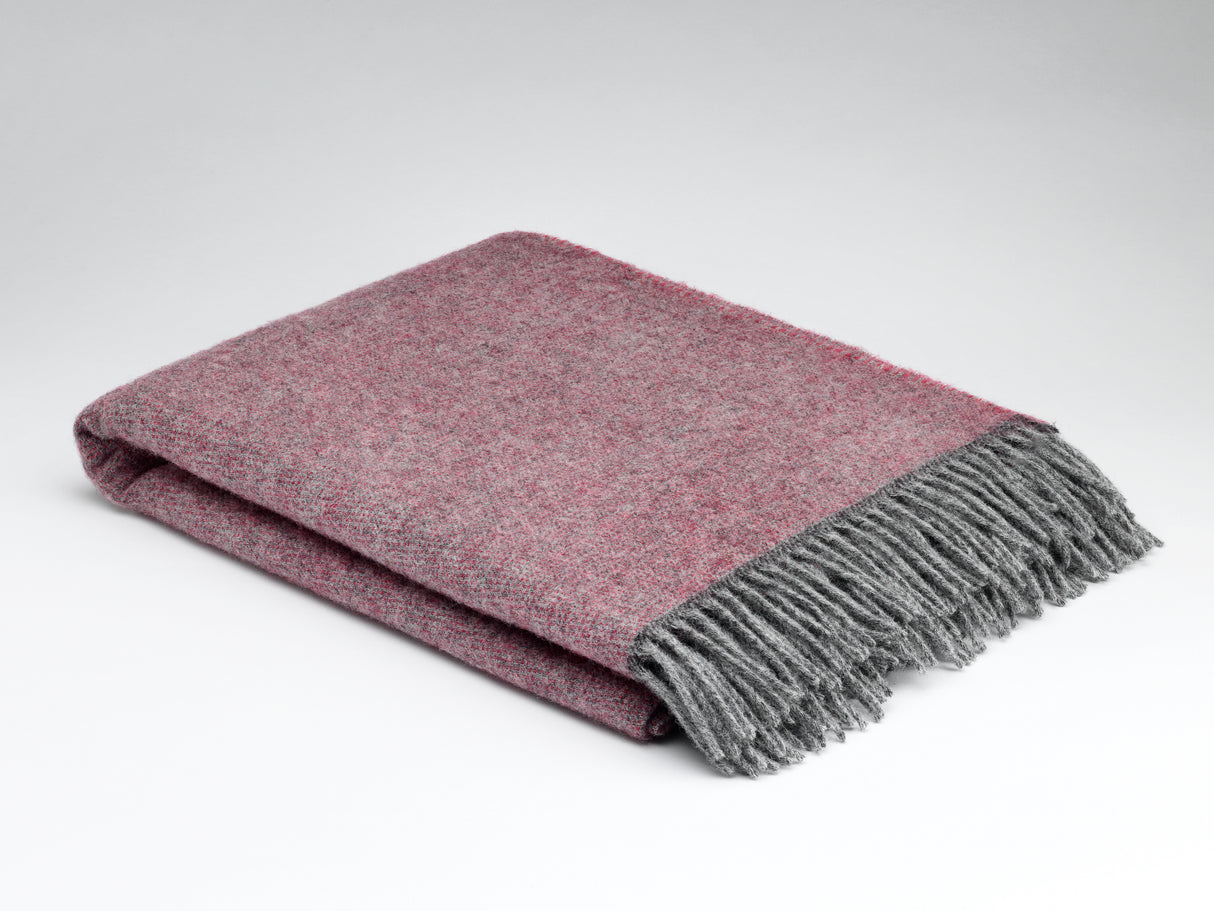 Cozy Rose Merino Wool Throw
