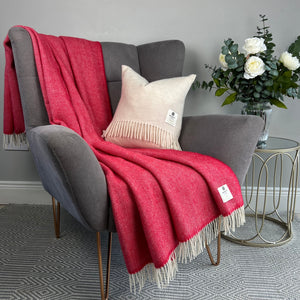 100% Pure New Wool Irish Herringbone Throws